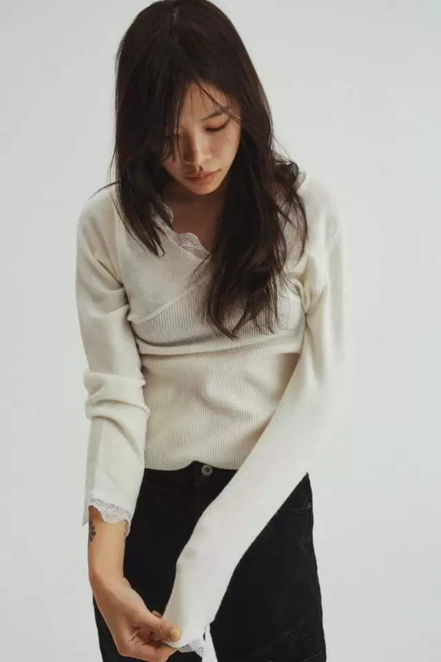 Charlotte - Korean Women Fashion - #womensfashion - W Lace Knit - 6