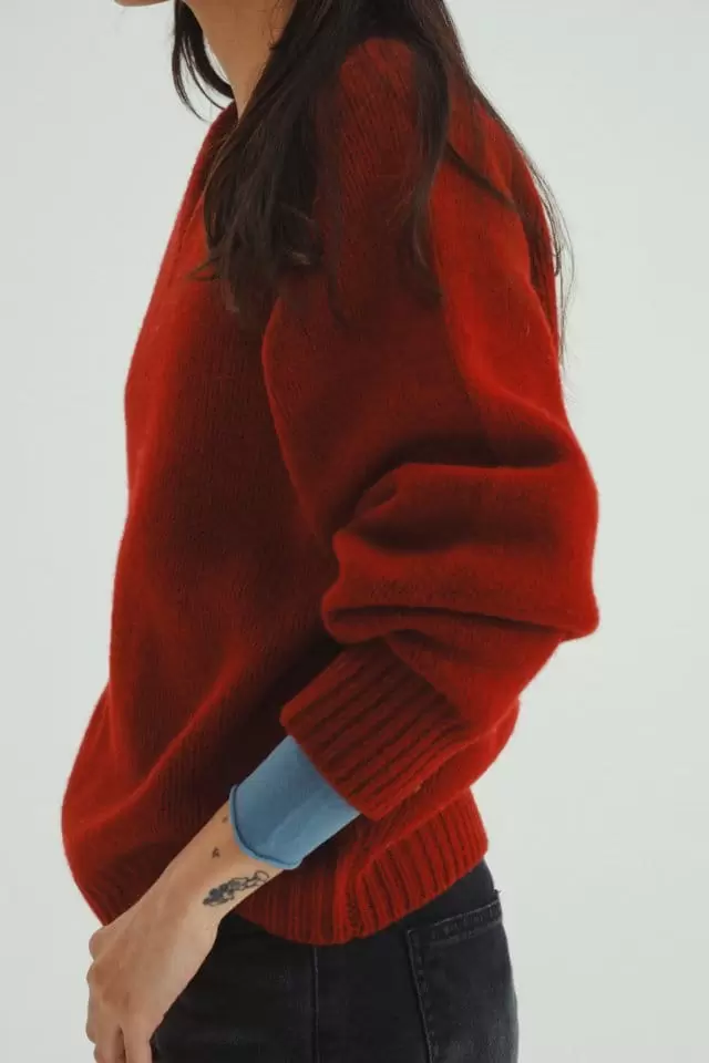 Charlotte - Korean Women Fashion - #womensfashion - V Neck Knit - 6