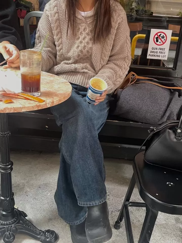 Charlotte - Korean Women Fashion - #womensfashion - 969 Fleece Denim - 5