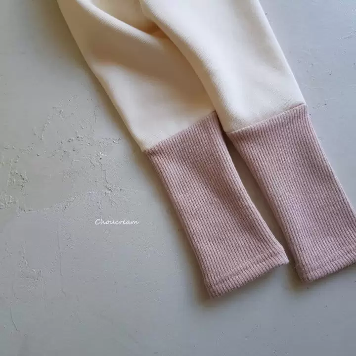Choucream - Korean Baby Fashion - #babyfashion - Rib Color Mink Leggings - 6