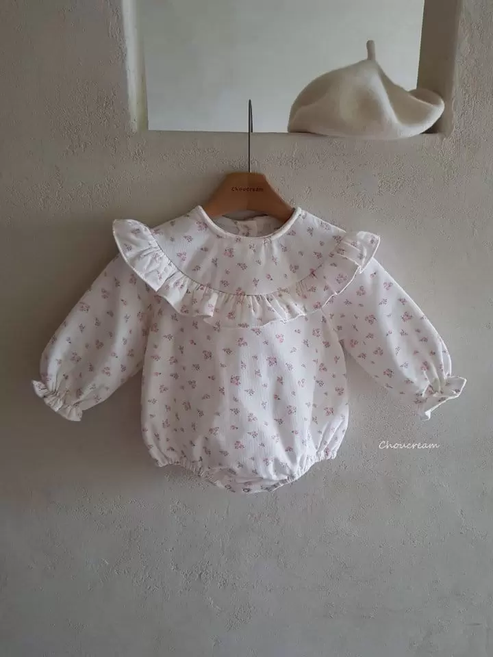 Choucream - Korean Baby Fashion - #babyfever - Small Flower Body Suit - 5