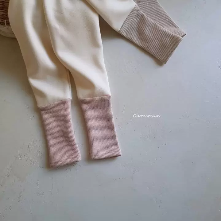 Choucream - Korean Baby Fashion - #babygirlfashion - Rib Color Mink Leggings - 8