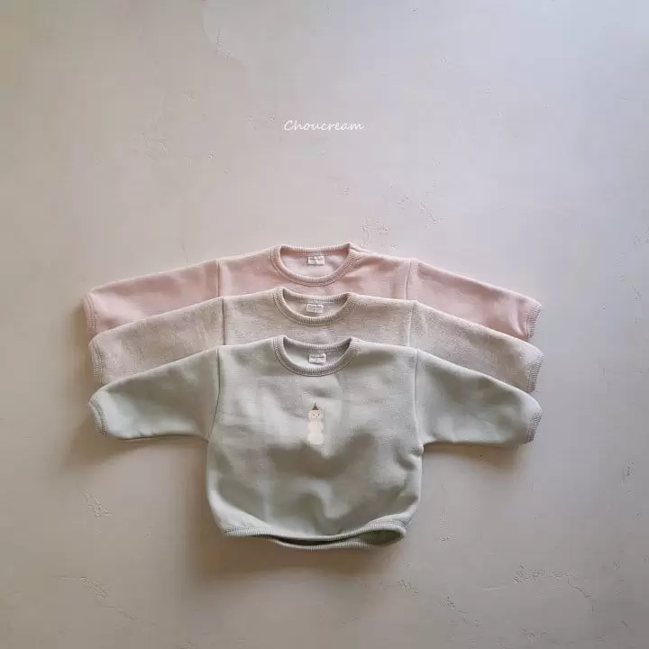 Choucream - Korean Baby Fashion - #babyoutfit - Snowman Tee