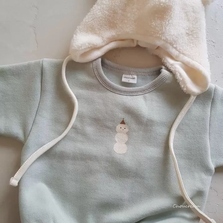 Choucream - Korean Baby Fashion - #onlinebabyshop - Snowman Tee - 5