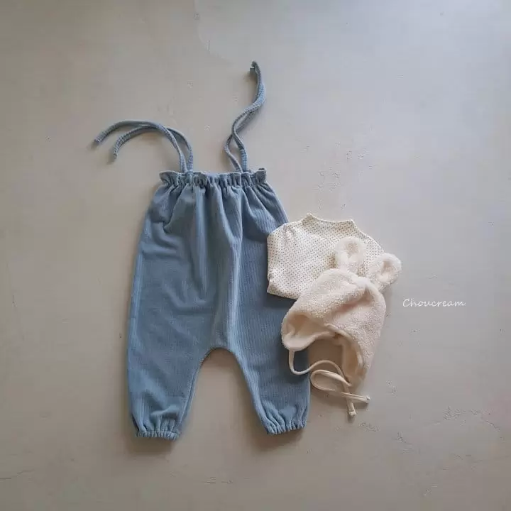 Choucream - Korean Baby Fashion - #smilingbaby - Veloure Overalls Pants - 5