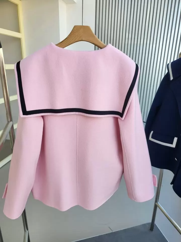 Corner0123 - Korean Women Fashion - #momslook - H Sailer Coat - 2