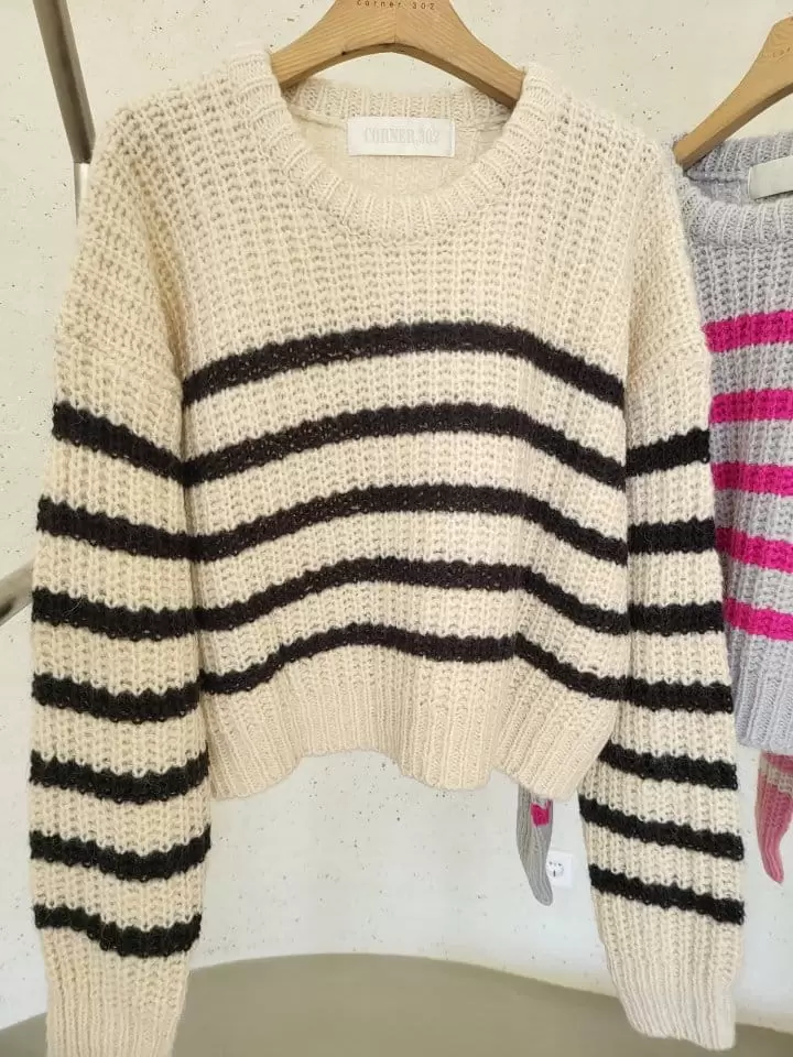 Corner0123 - Korean Women Fashion - #momslook - Alpaka Hachi ST Kint - 2
