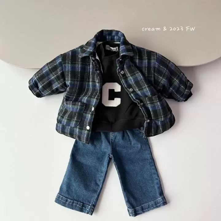 Cream Bbang - Korean Children Fashion - #childofig - Half Open Straight Denim - 7