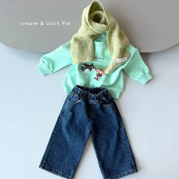 Cream Bbang - Korean Children Fashion - #designkidswear - Cheese Fleece Sweatshirt - 3