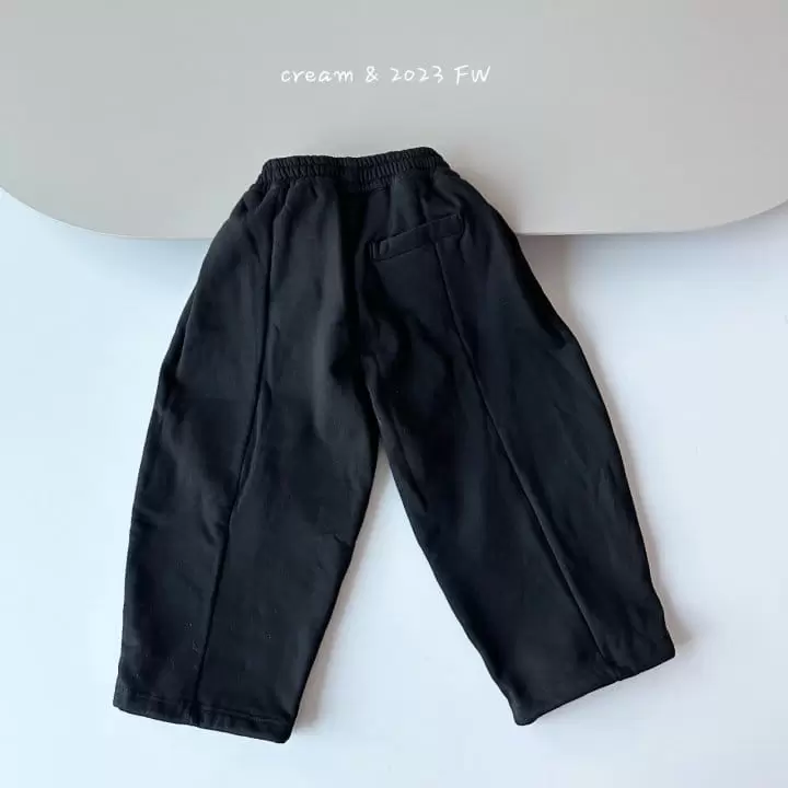 Cream Bbang - Korean Children Fashion - #fashionkids - Fluffy Banding Wide Pleated Baggy Pants - 9