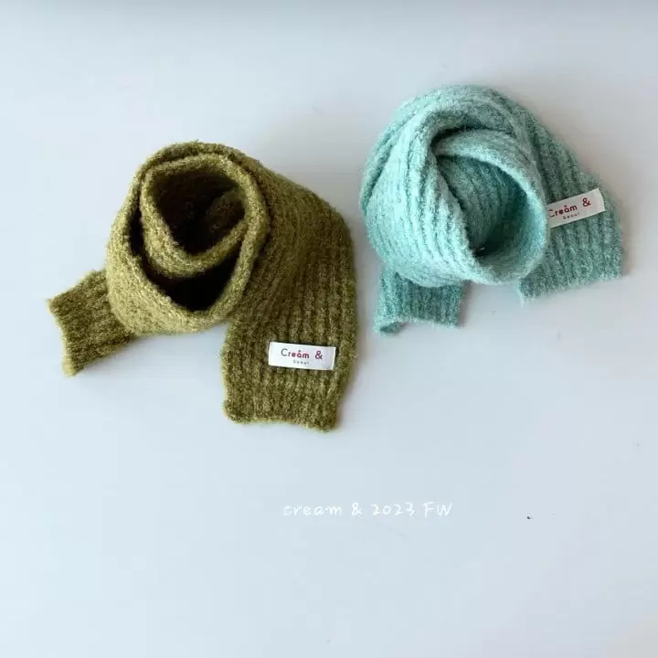 Cream Bbang - Korean Children Fashion - #kidsstore - Tight Knit Muffler - 7