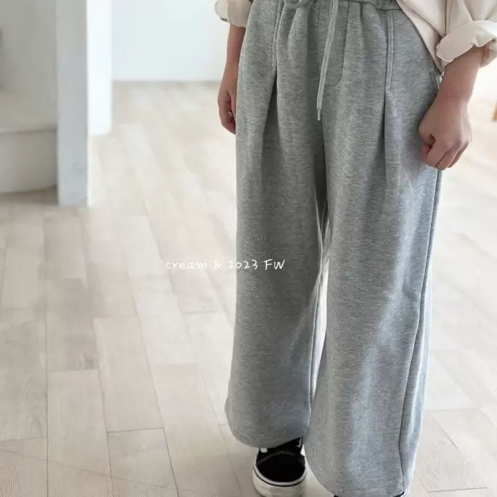 Cream Bbang - Korean Children Fashion - #toddlerclothing - Fluffy Pintuck Wide Pants - 10
