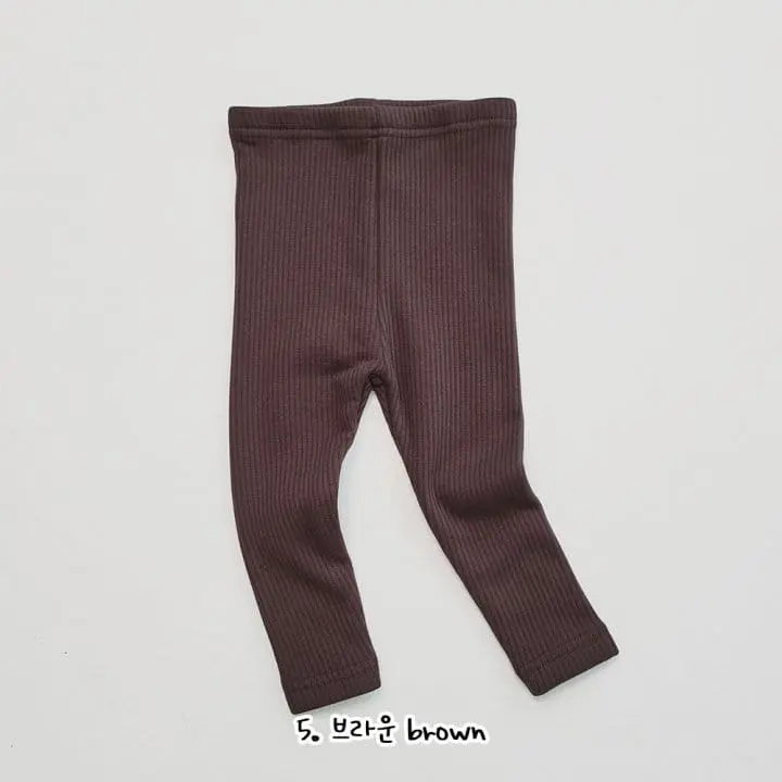 Daily Daily - Korean Children Fashion - #Kfashion4kids - Kids Rib Mink Leggings - 6