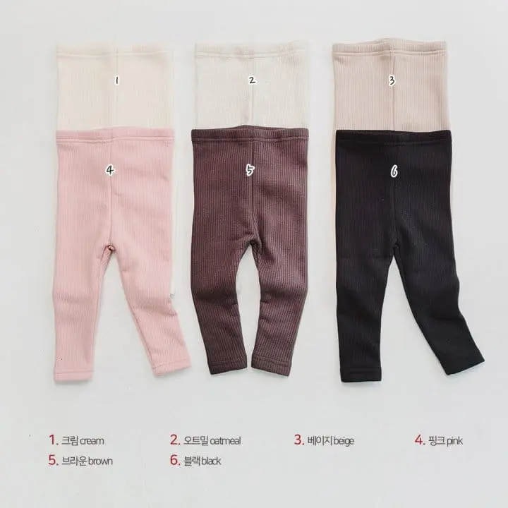 Daily Daily - Korean Children Fashion - #discoveringself - Kids Rib Mink Leggings