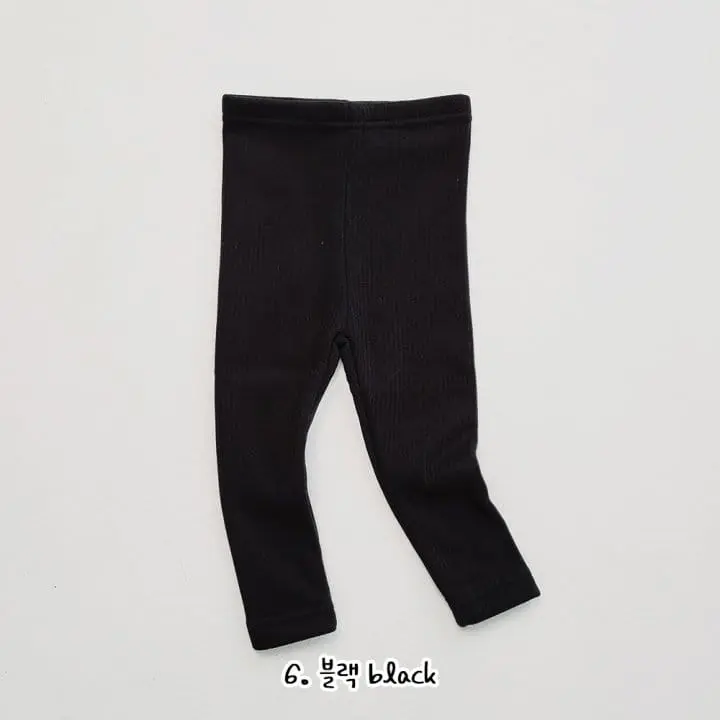 Daily Daily - Korean Children Fashion - #littlefashionista - Kids Rib Mink Leggings - 7