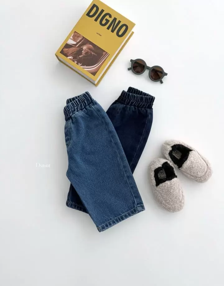 Dsaint - Korean Children Fashion - #kidzfashiontrend - Pocket Jeans Baggy Pants - 4