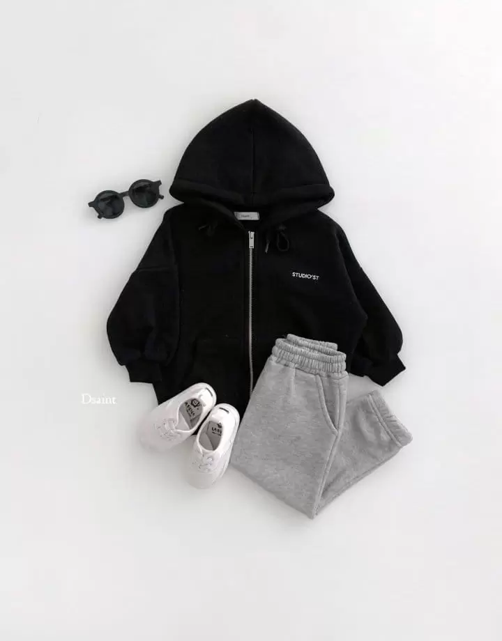 Dsaint - Korean Children Fashion - #Kfashion4kids - Hoody Zip-Up Top Bottom Set - 6