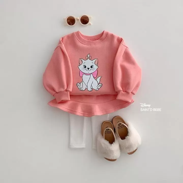 Dsaint - Korean Children Fashion - #Kfashion4kids - Pose Ani Skirt Leggings Fleece Top Bottom Set - 6