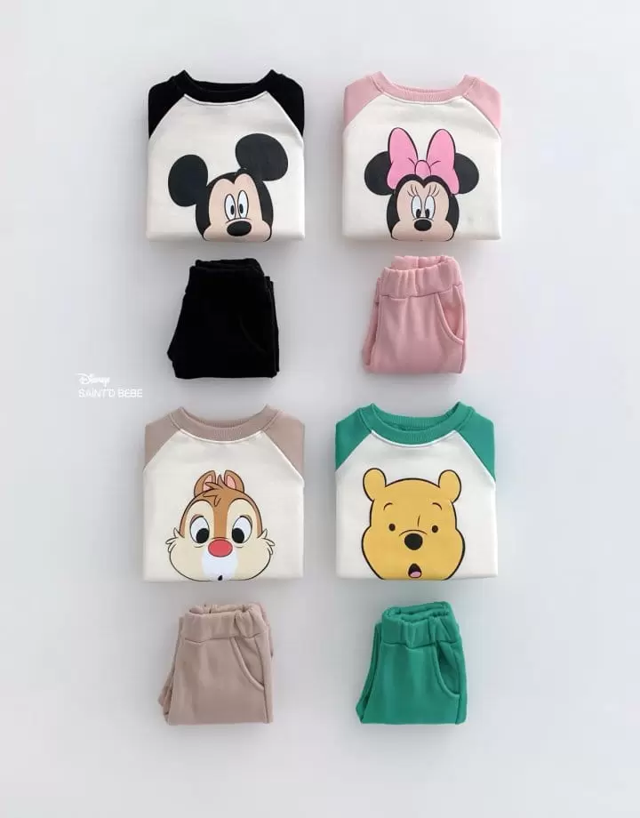 Dsaint - Korean Children Fashion - #kidzfashiontrend - Raglan Friend Top Bottom Set - 4