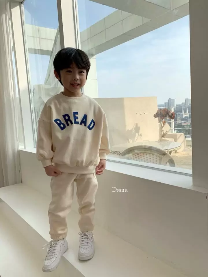 Dsaint - Korean Children Fashion - #childofig - Bread Patch Fleece Top Bottom Set - 10