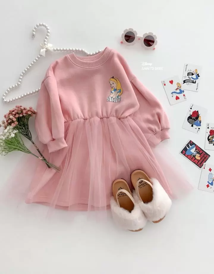 Dsaint - Korean Children Fashion - #childofig - Shy A Mesh Fleece One-Piece - 3