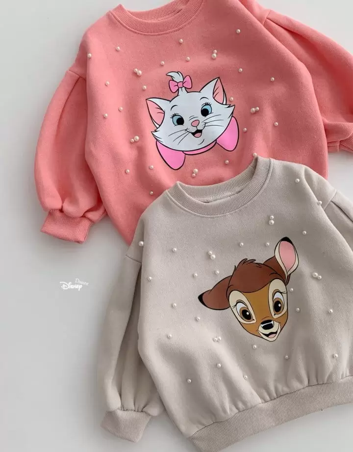Dsaint - Korean Children Fashion - #childofig - Pearl Puff Fleece Top Bottom Set - 2