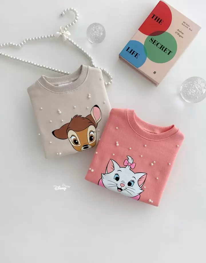 Dsaint - Korean Children Fashion - #childrensboutique - Pearl Puff Fleece Top Bottom Set - 4