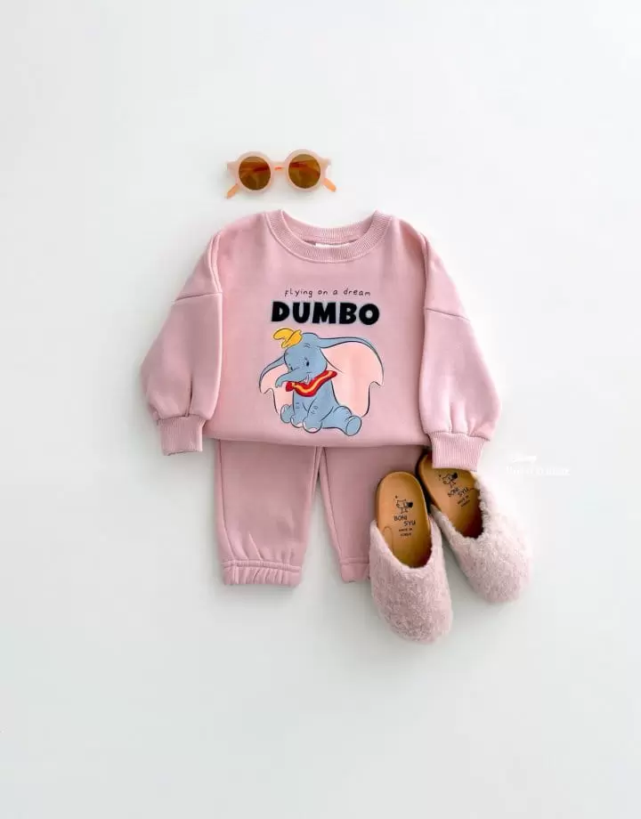 Dsaint - Korean Children Fashion - #discoveringself - Flying D Fleece Top Bottom Set - 7