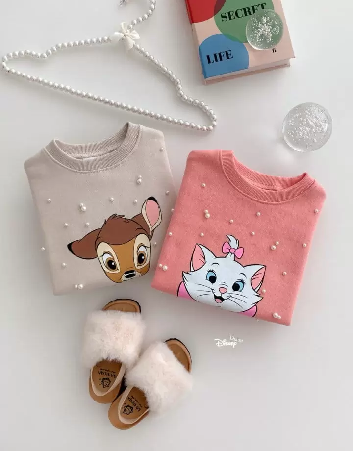 Dsaint - Korean Children Fashion - #discoveringself - Pearl Puff Fleece Top Bottom Set - 5