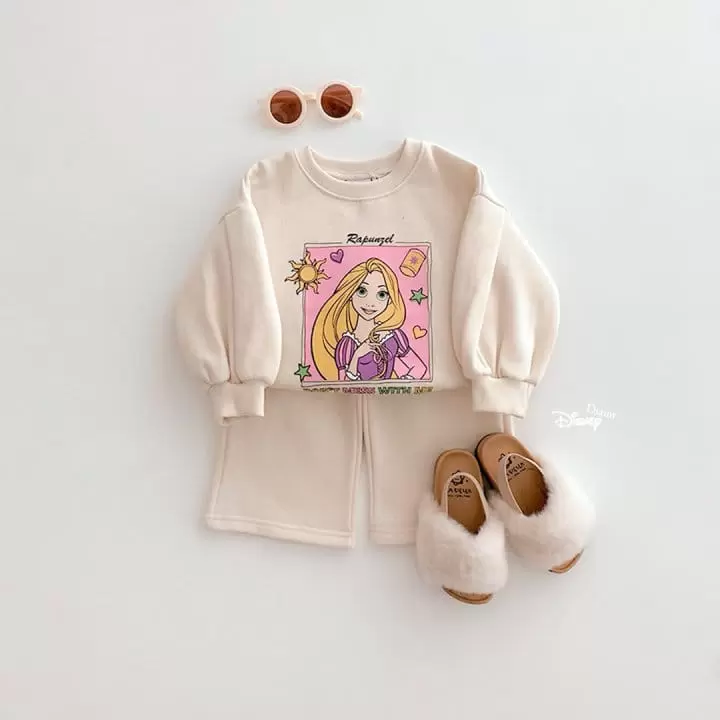 Dsaint - Korean Children Fashion - #fashionkids - Pretty Princess Puff Fleece Top Bottom Set - 5