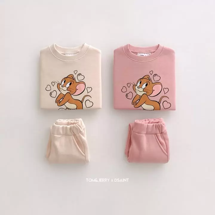 Dsaint - Korean Children Fashion - #discoveringself - Chu Jerry Fleece Top Bottom Set - 4