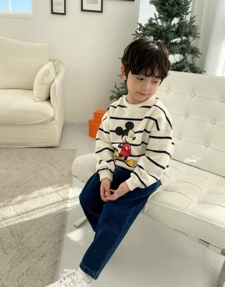 Dsaint - Korean Children Fashion - #kidsstore - Line ST Fleece Sweatshirt - 9