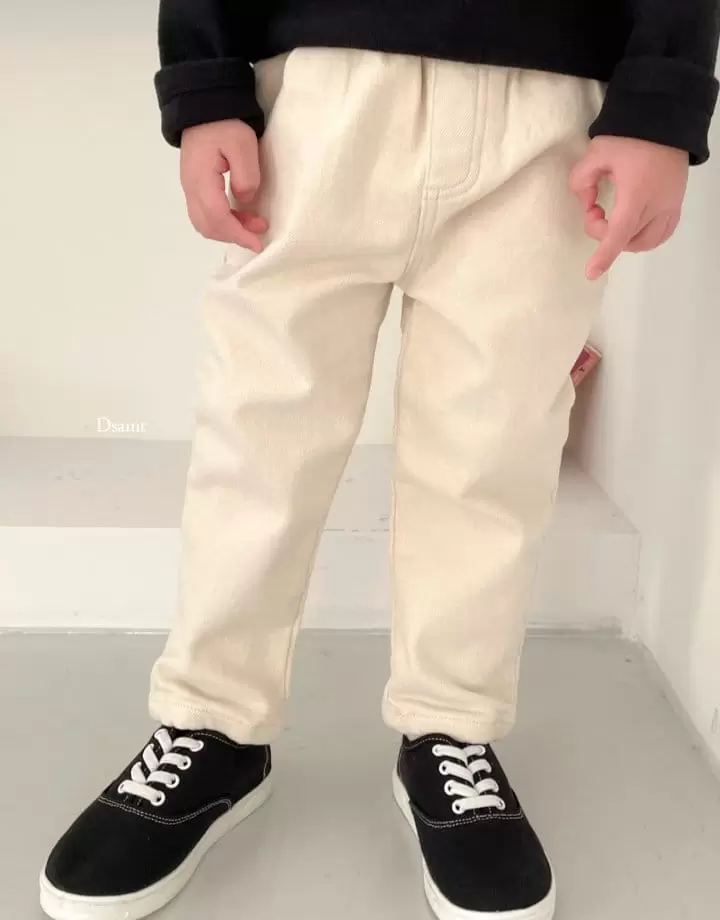 Dsaint - Korean Children Fashion - #kidzfashiontrend - Span C Fleece Baggy Pants - 8