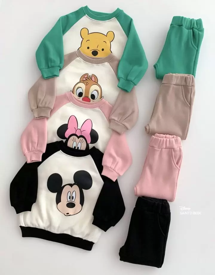 Dsaint - Korean Children Fashion - #kidzfashiontrend - Raglan Friend Top Bottom Set - 3