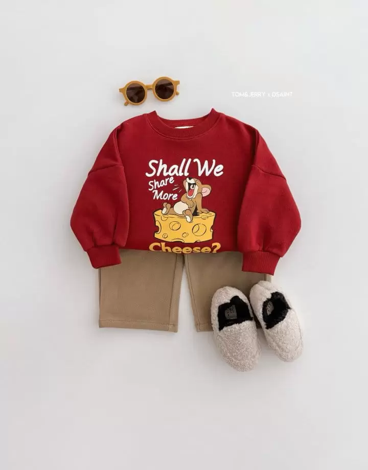 Dsaint - Korean Children Fashion - #littlefashionista - Cheese Jerry Sweatshirt - 7