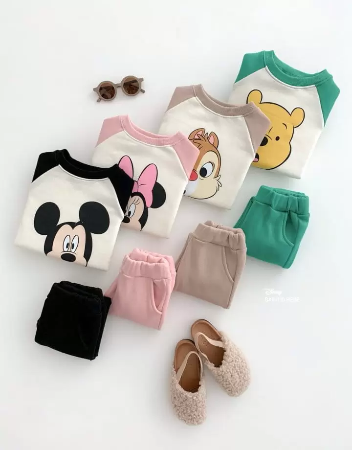 Dsaint - Korean Children Fashion - #magicofchildhood - Raglan Friend Top Bottom Set - 6