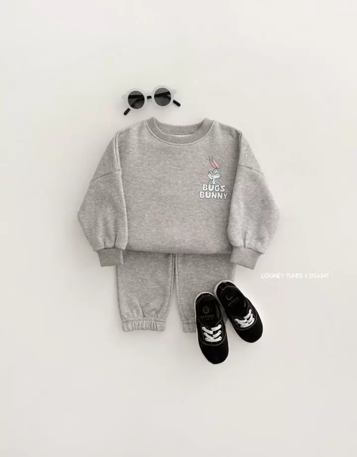 Dsaint - Korean Children Fashion - #prettylittlegirls - Box Bunny Fleece Top Bottom Set  - 8