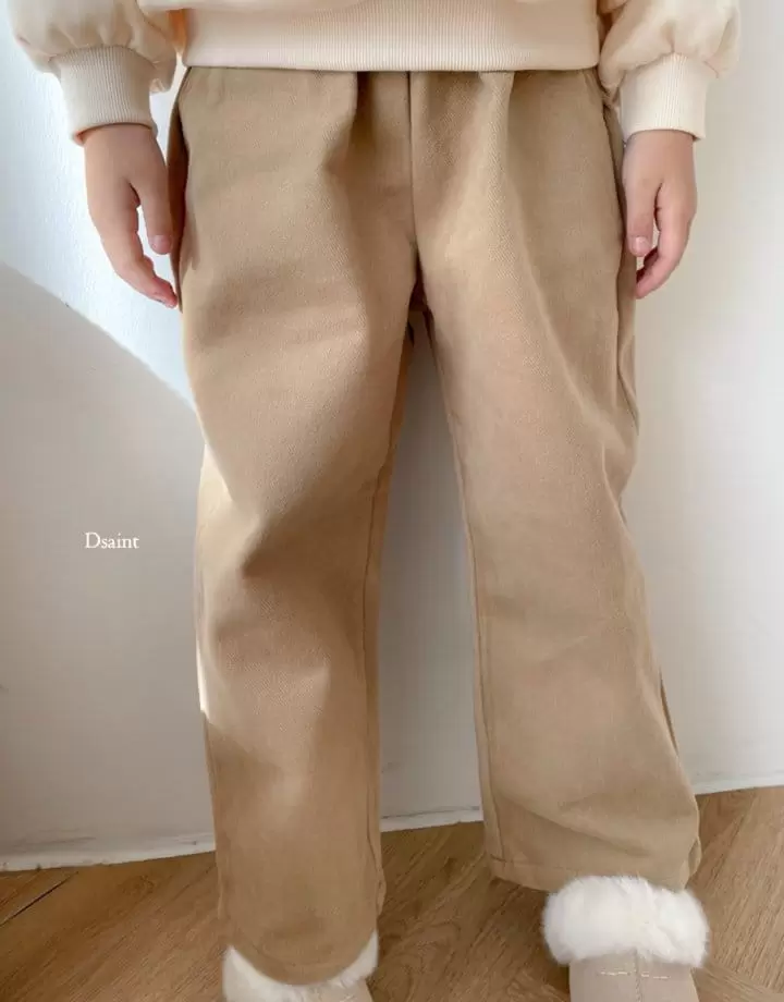 Dsaint - Korean Children Fashion - #stylishchildhood - Cozy Wide C Pants - 8