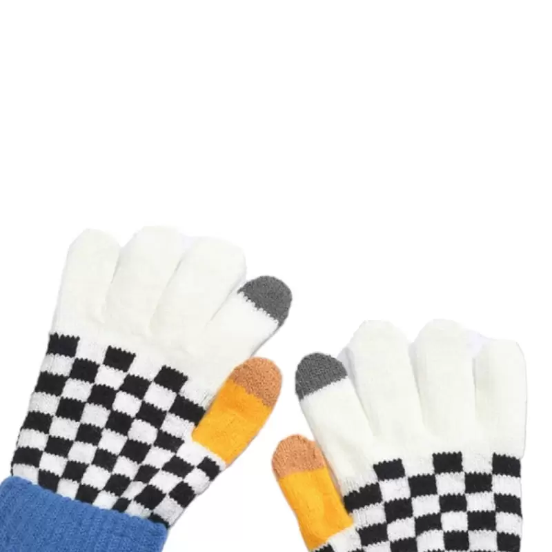 Dudie - Korean Children Fashion - #childofig - Checkers Gloves - 4