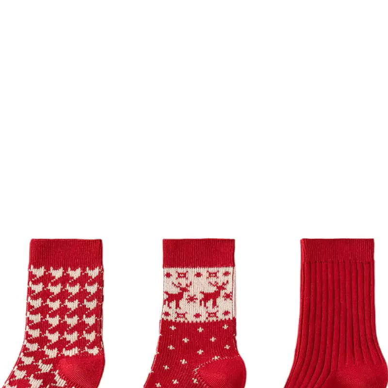 Dudie - Korean Children Fashion - #childofig - Rudolph Socks Set - 6