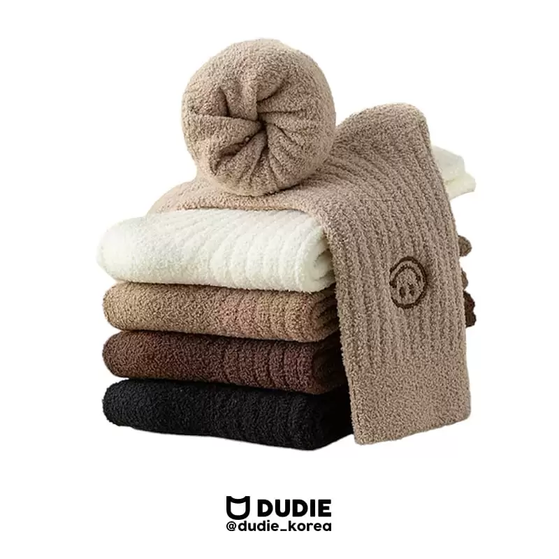 Dudie - Korean Children Fashion - #childofig - Winter Smile Socks Set - 3