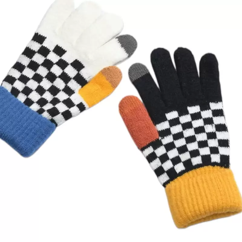 Dudie - Korean Children Fashion - #childrensboutique - Checkers Gloves - 5