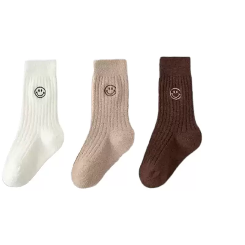 Dudie - Korean Children Fashion - #designkidswear - Winter Smile Socks Set - 5
