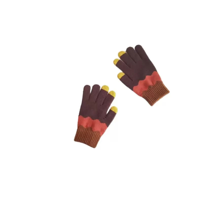 Dudie - Korean Children Fashion - #discoveringself - Color Wave Gloves - 6