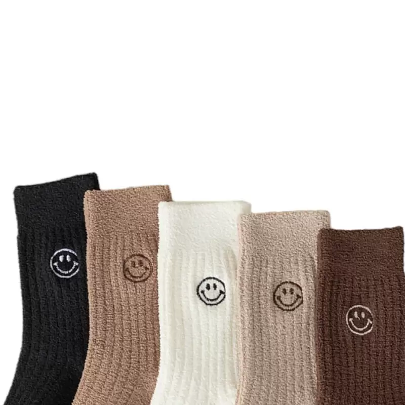 Dudie - Korean Children Fashion - #fashionkids - Winter Smile Socks Set - 7