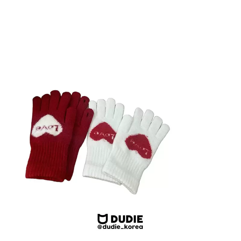 Dudie - Korean Children Fashion - #kidsshorts - Love Gloves - 2