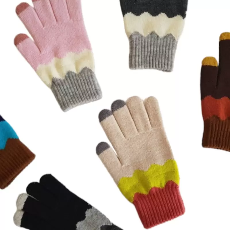 Dudie - Korean Children Fashion - #kidsstore - Color Wave Gloves - 9