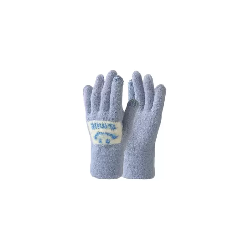 Dudie - Korean Children Fashion - #kidzfashiontrend - Angora Smile Gloves - 10