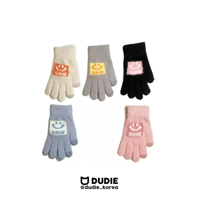Dudie - Korean Children Fashion - #prettylittlegirls - Angora Smile Gloves