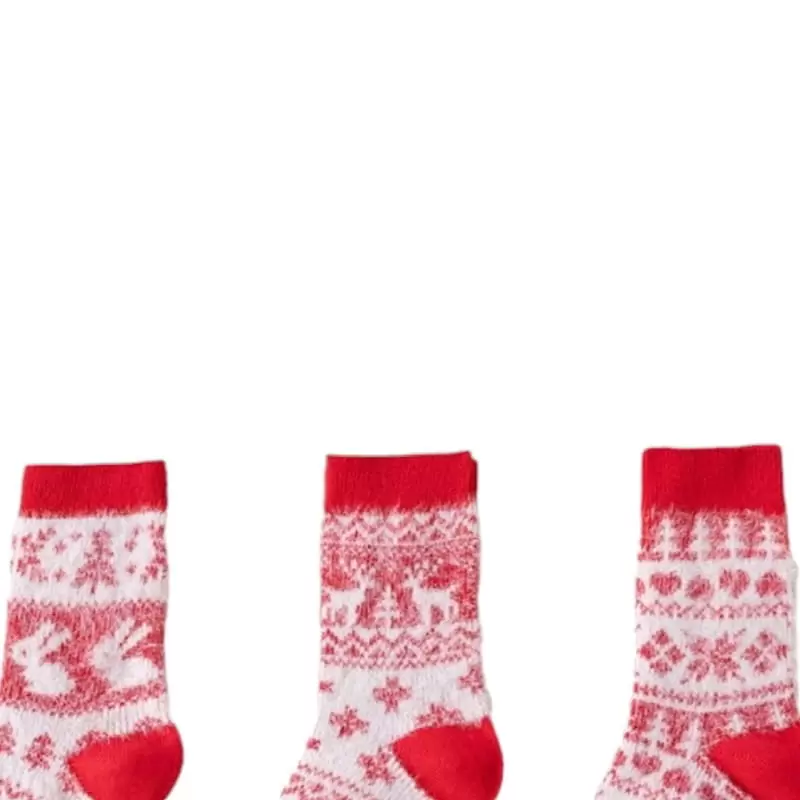 Dudie - Korean Children Fashion - #minifashionista - Snow Flower Socks Set - 4